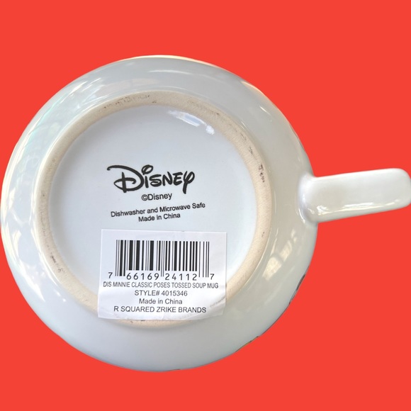 Disney Minnie Mouse Oversized Coffee Tea or Soup Bowl. Really Adorable. New. - Picture 7 of 7